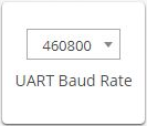 UART Baud Rate設定欄